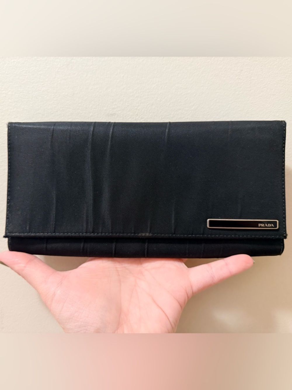 *Authentic* Prada Black Nylon - Long Wallet